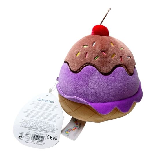Squishmallows Dibbs the Ice Cream 5" Soft Food Plush NWT - Picture 4 of 4